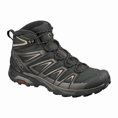 Férfi Salomon X ULTRA MID 3 AERO Túrabakancs SA4638270 Olivazöld/Fekete